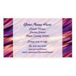 Sunset colored waves business card