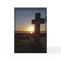Sunset Cross Greeting Cards