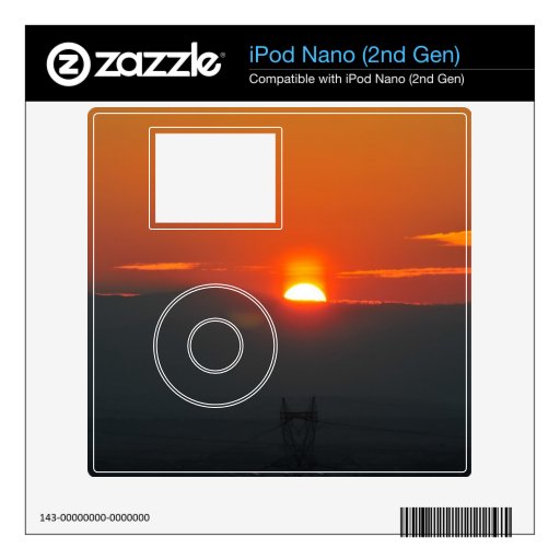 Sunset Decals For iPod Nano