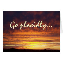 Sunset DESIDERATA Cards