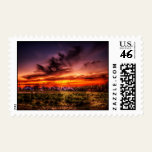 Sunset Fire Postage