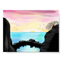Sunset From A Sea Cave posters