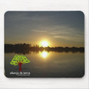 sunset from the amazonian river - Alianca da Terra mousepads