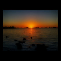 sunset glow posters