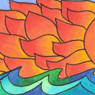 Sunset Glow-print print