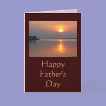 Sunset Happy Father's Day Card by MidnightAkita Sunset Happy Father's Day Card