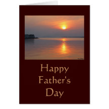 Sunset Happy Father's Day Card