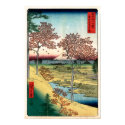 Sunset Hill Meguro, Utagawa Hiroshige posters
