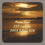 sunset home address label stickers