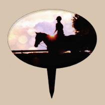 Sunset Horse Ride cake picks