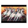 Sunset Horses Card