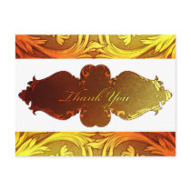Sunset Hues Fall Thank You Postcard