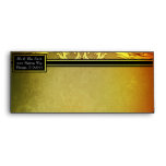 Sunset Hues Fall Wedding Monogram Design Envelopes