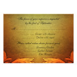 Sunset Hues Fall Wedding Monogram Design Custom Invites