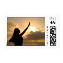 Sunset Hula Stamps
