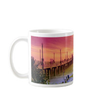 Sunset, Huntington Beach pier, California, U.S.A. Coffee Mug