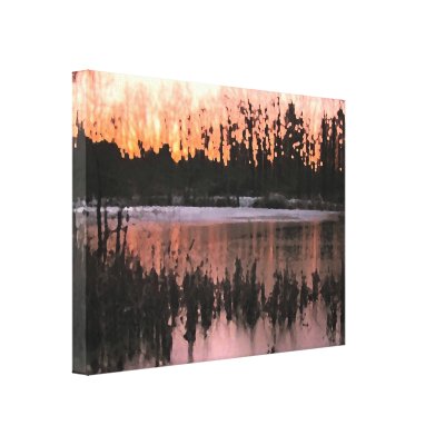 Sunset Impressions Stretched Canvas Print