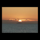 Sunset in Antigua Poster Print