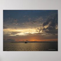 Sunset in Bahamas 03 Print