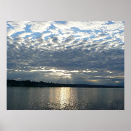 Sunset in British Columbia Print