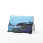 Sunset in California blank card