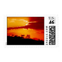 Sunset in California postage