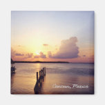 Sunset in Cancun Fridge Magnet
