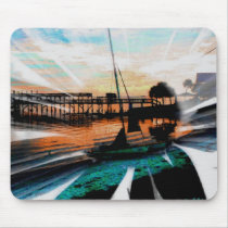 SUNSET IN CEDAR KEY,FLORIDA mousepads
