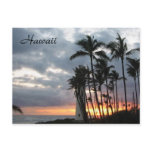 Sunset in Hawaii Post Card