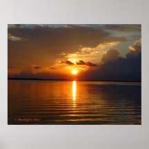 Sunset In Key Largo Poster