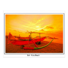 Sunset in Kuta Postcards