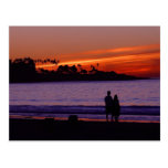 Sunset In La Jolla Postcard
