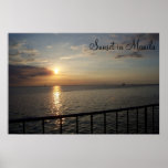 Sunset in Manila, Philippines Print