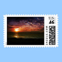 Sunset in Maui postage
