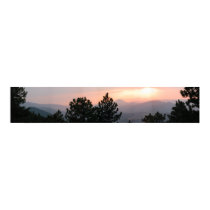 Sunset in mountains posters