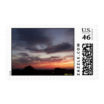 sunset in northern california postage