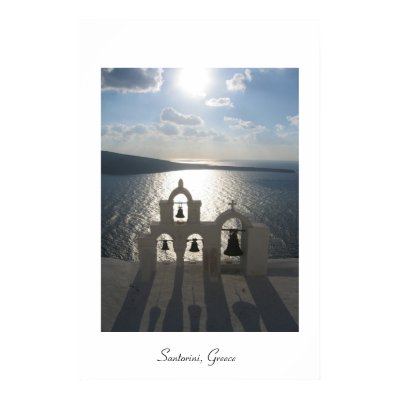 Sunset in Oia Poster by jendub