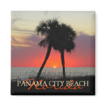 Sunset in Panama City Beach Florida magnet