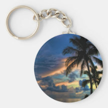 Sunset in Paradise Keychains