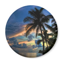 Sunset in Paradise Refrigerator Magnet