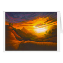 Sunset in Poly Canyon Card