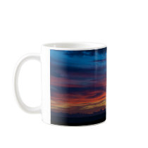 Sunset in Reykjanes town mugs