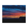 Sunset in Reykjanes town postcard