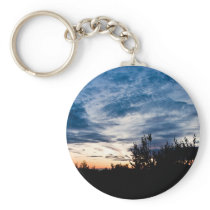 Sunset in Reykjavík keychains