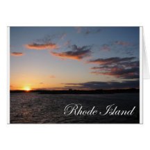 Sunset in Rhode Island Greeting Cards