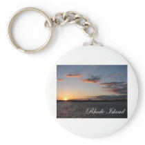 Sunset in Rhode Island Key Chains