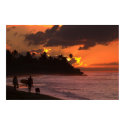 Sunset in Rincon, Puerto Rico posters