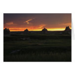 Sunset In The Badlands Card