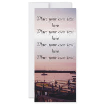 Sunset in the cove bookmark Customize Rack Card Design