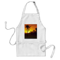 Sunset in the desert, The Sahara, Tunisia Desert Apron